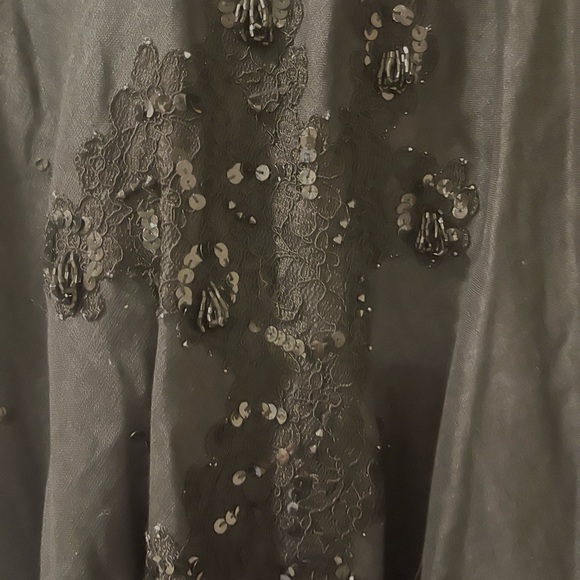 Armand Ventilo Collection black linen skirt - Picture 3 of 4